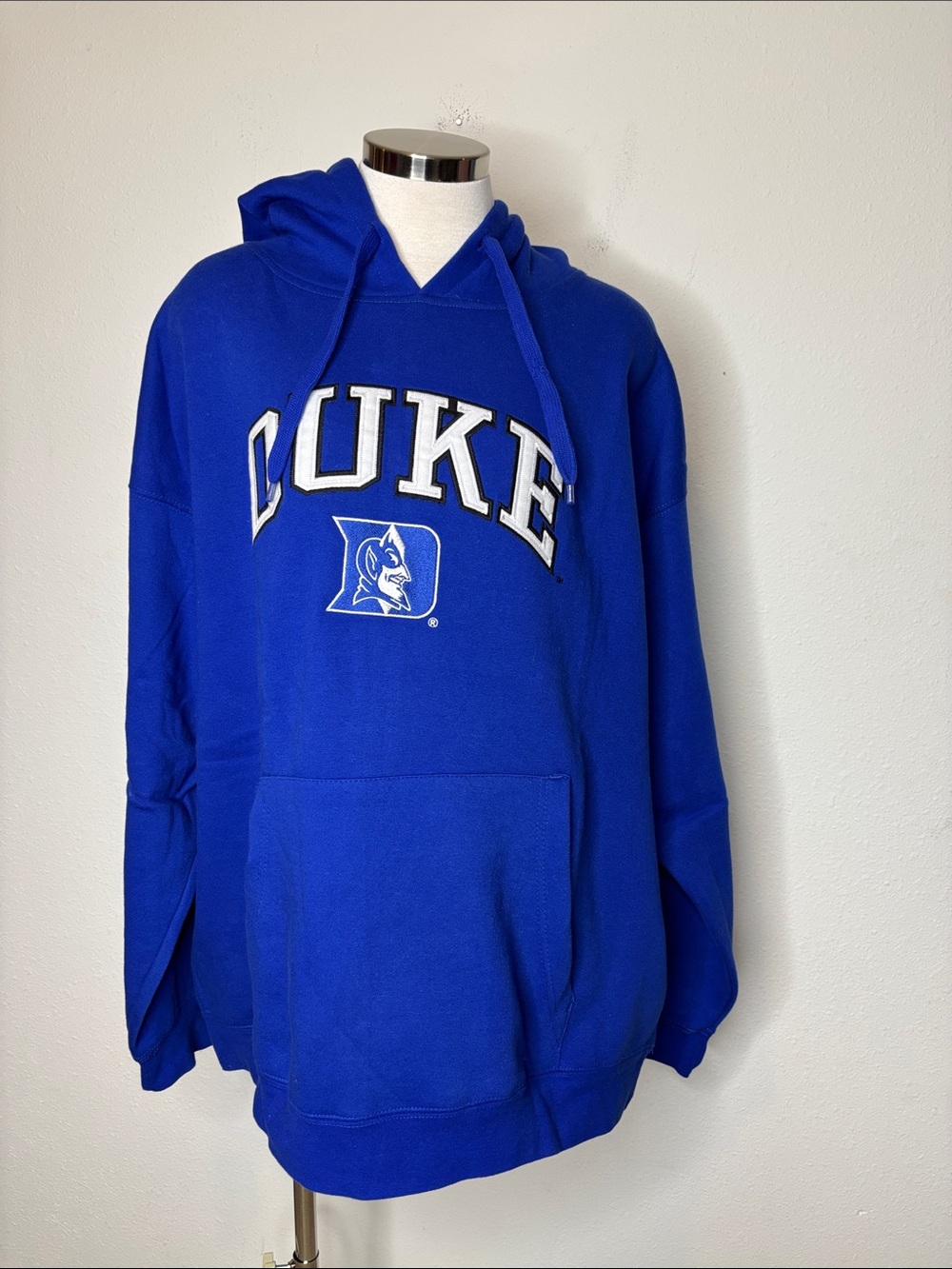 Duke Royal Blue Pullover Duke Hoodie with Logo